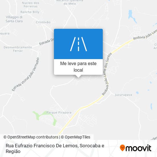 Rua Eufrazio Francisco De Lemos mapa