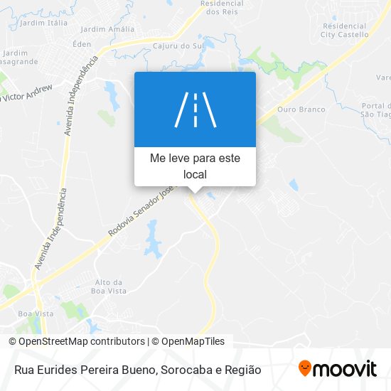 Rua Eurides Pereira Bueno mapa