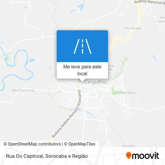 Rua Do Capinzal mapa