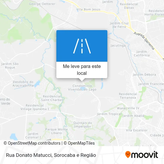 Rua Donato Matucci mapa