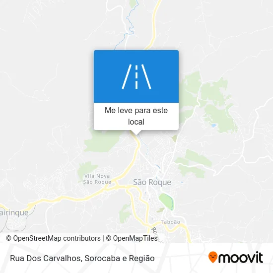 Rua Dos Carvalhos mapa