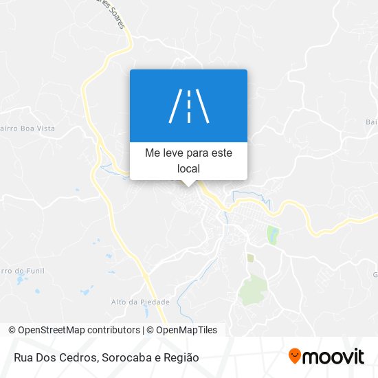 Rua Dos Cedros mapa