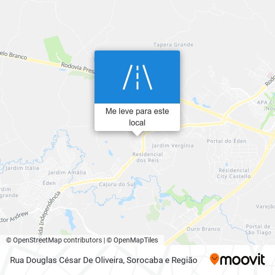 Rua Douglas César De Oliveira mapa