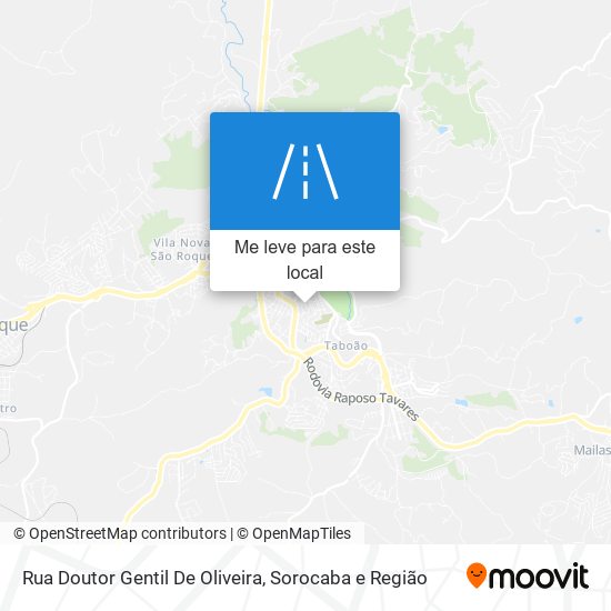 Rua Doutor Gentil De Oliveira mapa