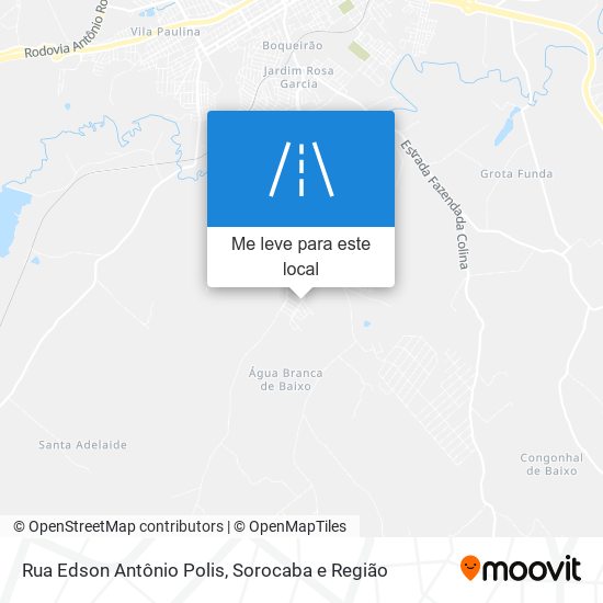 Rua Edson Antônio Polis mapa