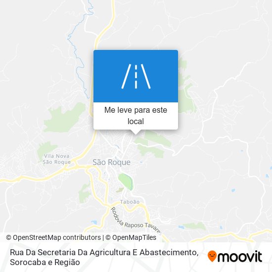 Rua Da Secretaria Da Agricultura E Abastecimento mapa