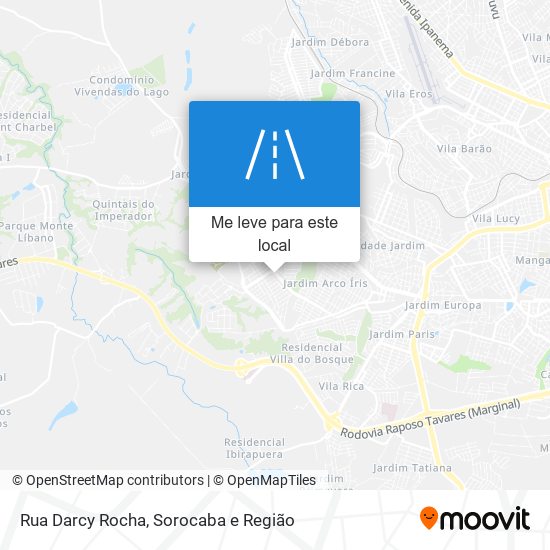 Rua Darcy Rocha mapa