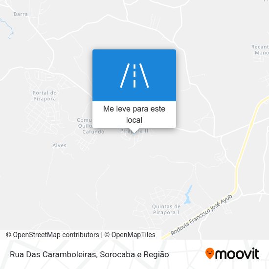 Rua Das Caramboleiras mapa