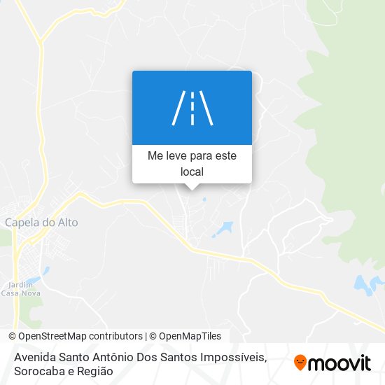 Avenida Santo Antônio Dos Santos Impossíveis mapa