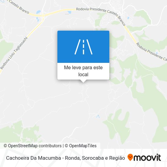 Cachoeira Da Macumba - Ronda mapa