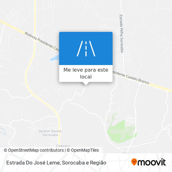 Estrada Do José Leme mapa