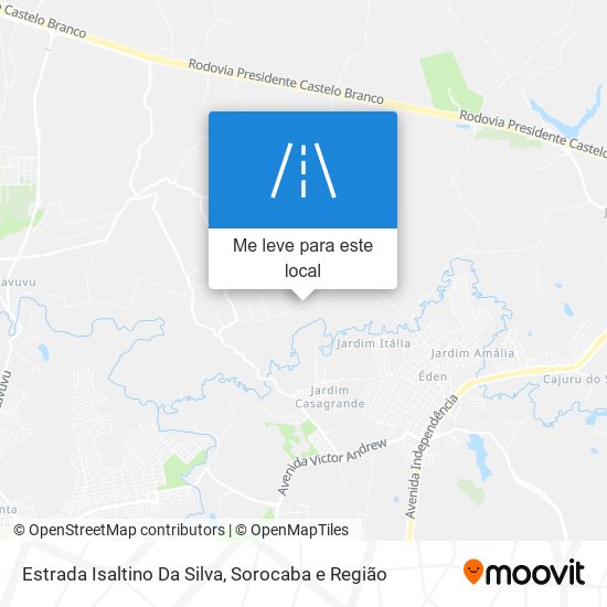 Estrada Isaltino Da Silva mapa