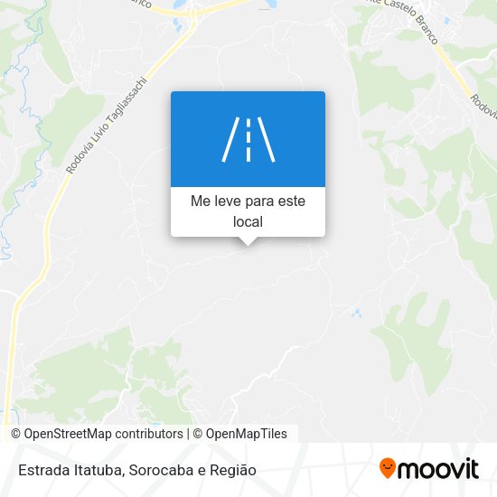 Estrada Itatuba mapa