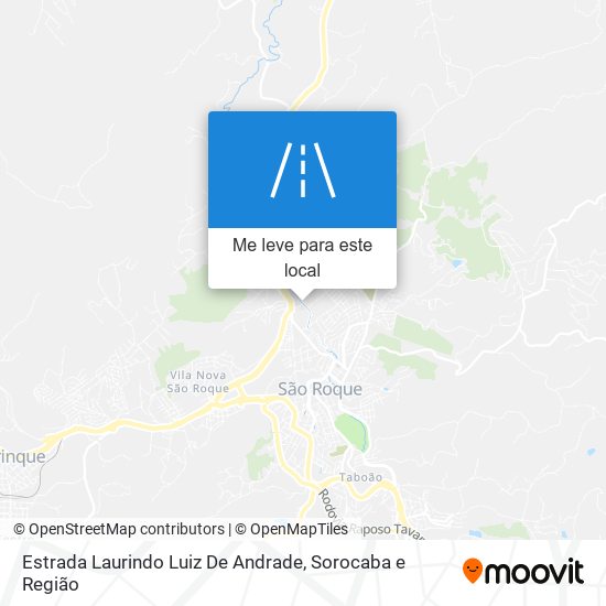 Estrada Laurindo Luiz De Andrade mapa