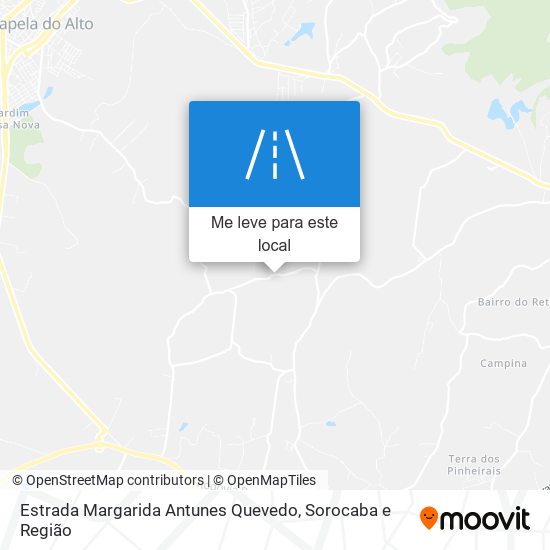 Estrada Margarida Antunes Quevedo mapa