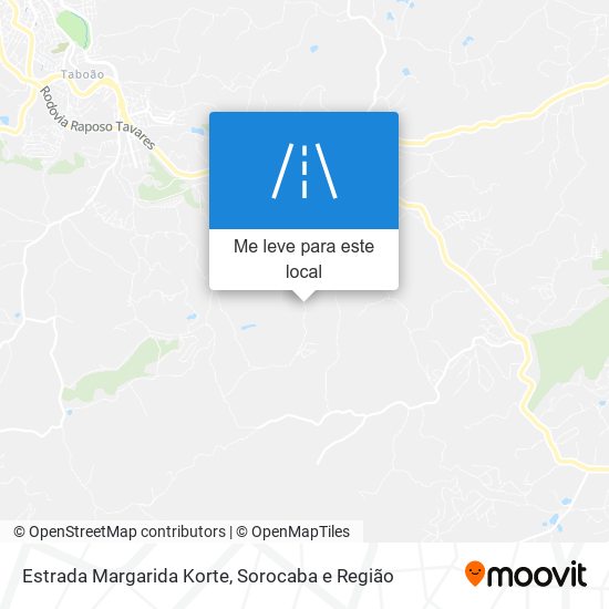 Estrada Margarida Korte mapa