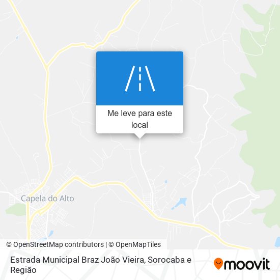 Estrada Municipal Braz João Vieira mapa