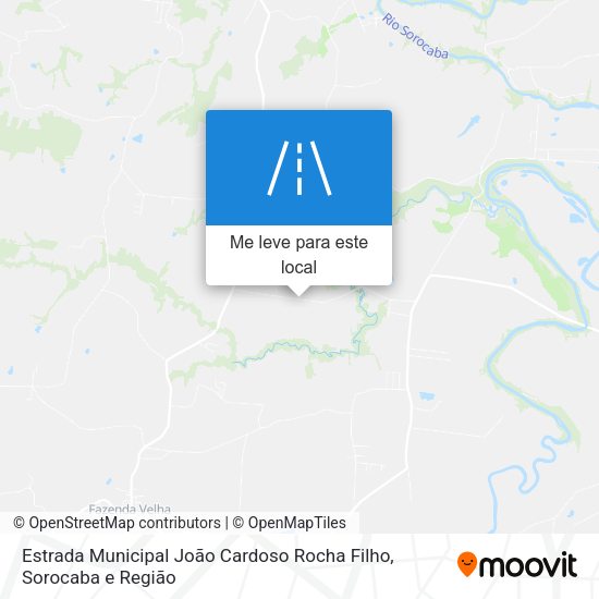 Estrada Municipal João Cardoso Rocha Filho mapa