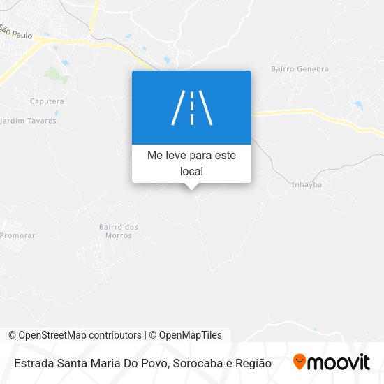 Estrada Santa Maria Do Povo mapa