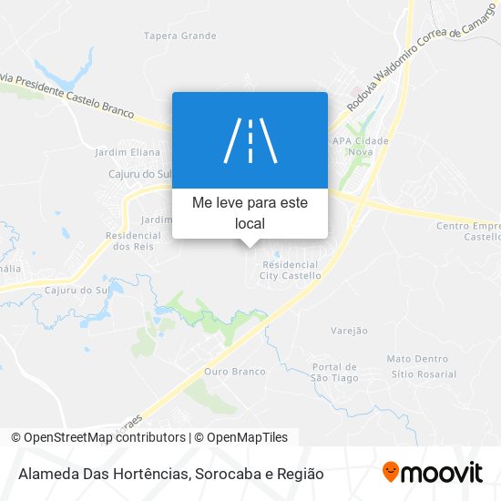 Alameda Das Hortências mapa