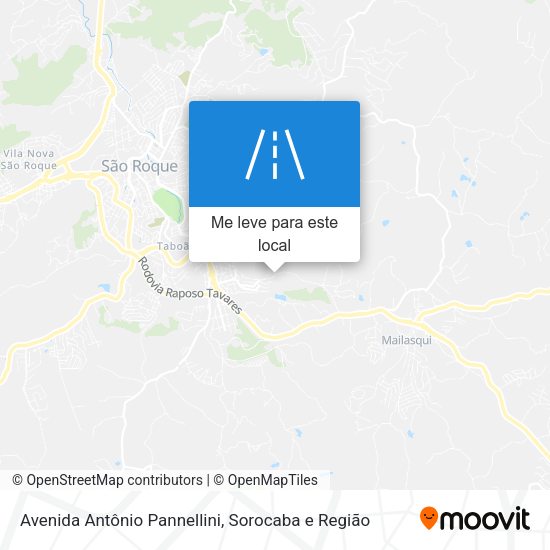 Avenida Antônio Pannellini mapa