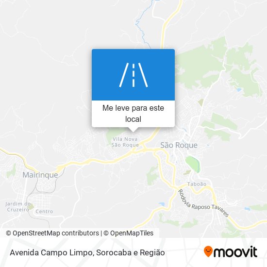 Avenida Campo Limpo mapa