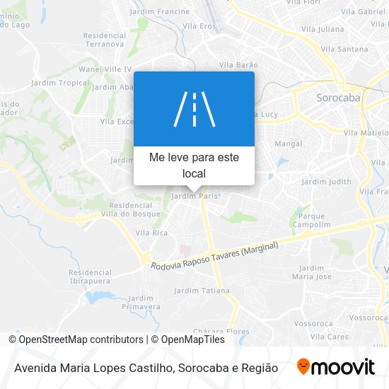 Avenida Maria Lopes Castilho mapa