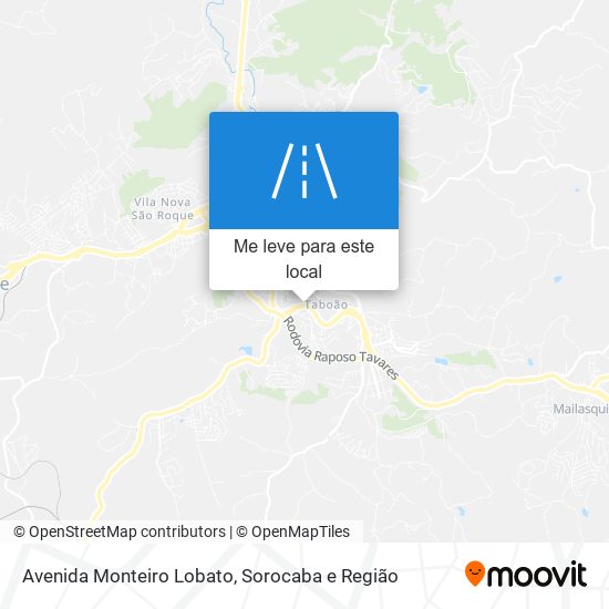 Avenida Monteiro Lobato mapa