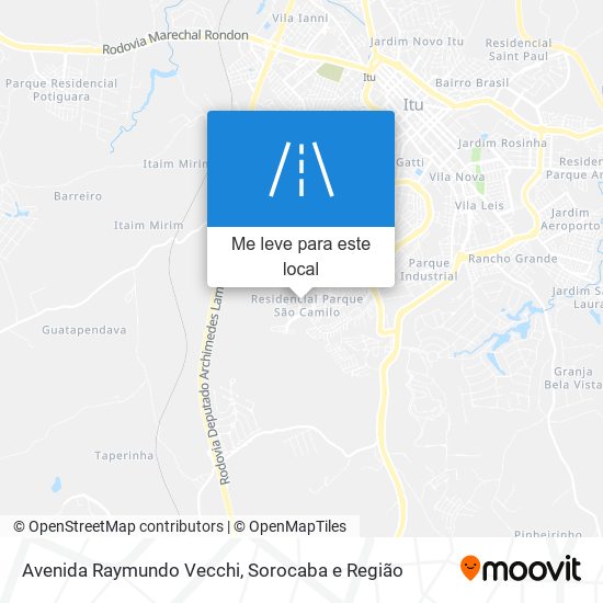 Avenida Raymundo Vecchi mapa