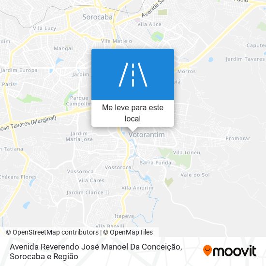 Avenida Reverendo José Manoel Da Conceição mapa