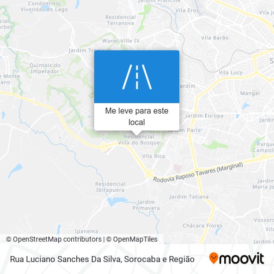 Rua Luciano Sanches Da Silva mapa