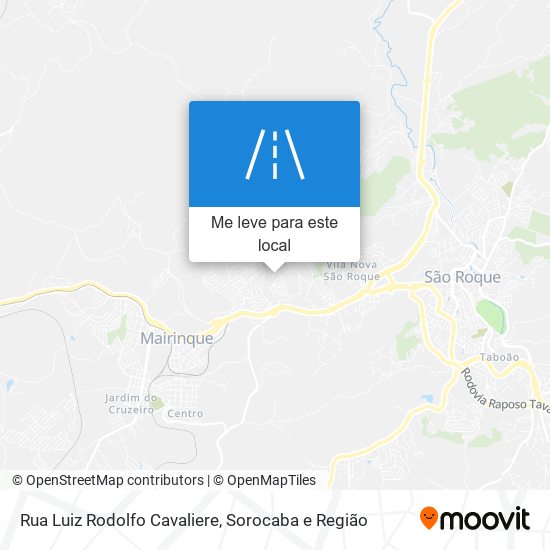 Rua Luiz Rodolfo Cavaliere mapa