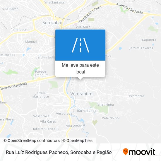 Rua Luíz Rodrigues Pacheco mapa