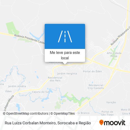 Rua Luíza Corbalan Monteiro mapa