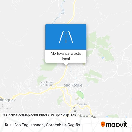 Rua Lívio Tagliassachi mapa