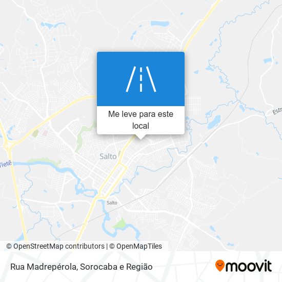 Rua Madrepérola mapa