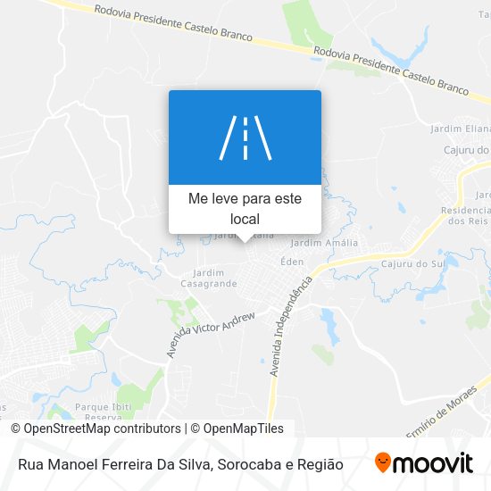Rua Manoel Ferreira Da Silva mapa