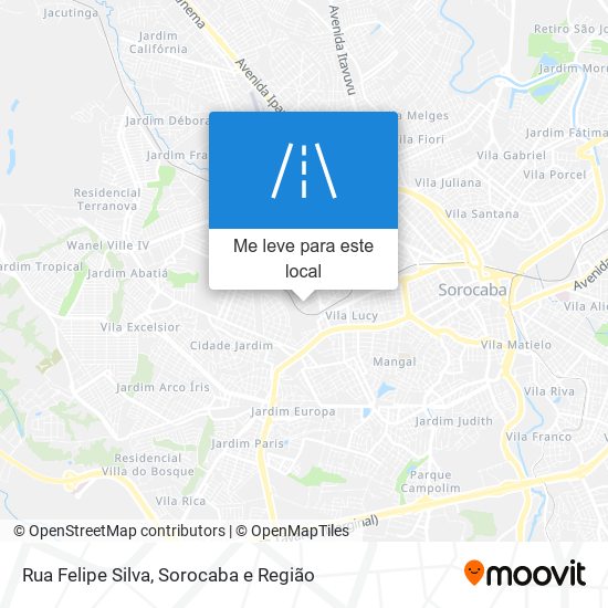 Rua Felipe Silva mapa