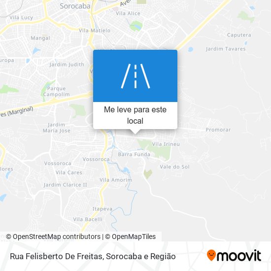 Rua Felisberto De Freitas mapa