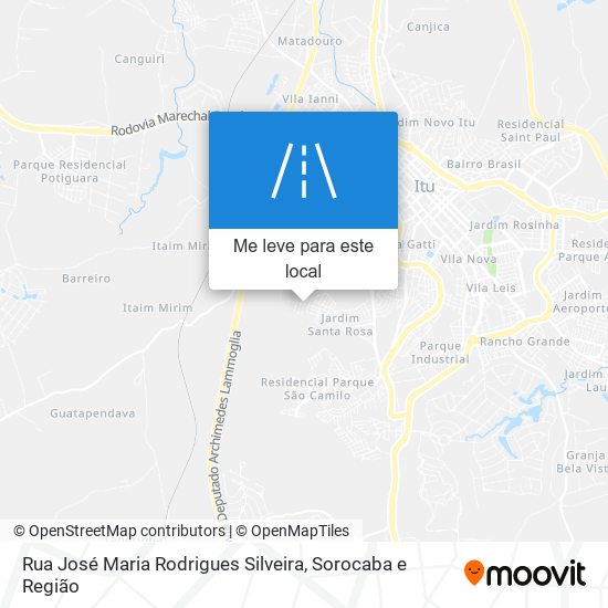 Rua José Maria Rodrigues Silveira mapa