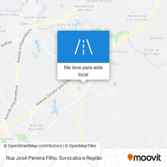 Rua José Pereira Filho mapa