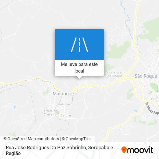 Rua José Rodrigues Da Paz Sobrinho mapa