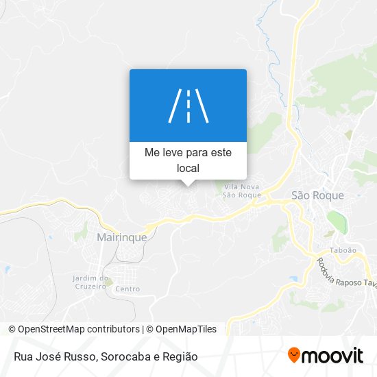 Rua José Russo mapa