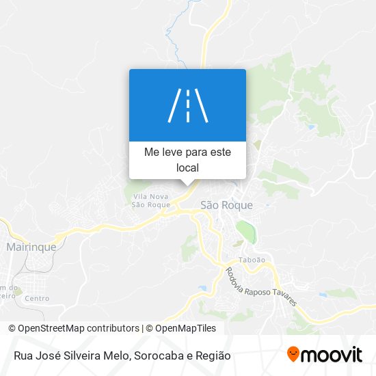 Rua José Silveira Melo mapa