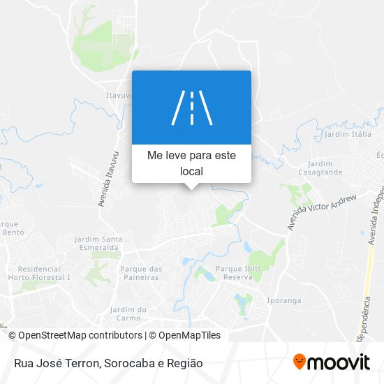 Rua José Terron mapa