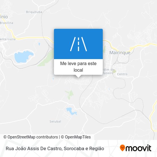 Rua João Assis De Castro mapa