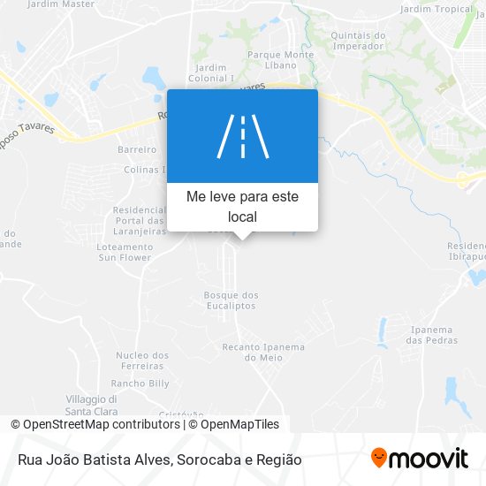 Rua João Batista Alves mapa