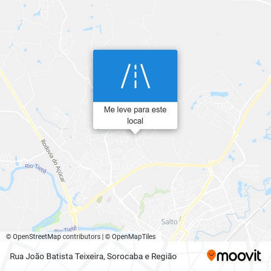 Rua João Batista Teixeira mapa