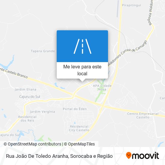 Rua João De Toledo Aranha mapa