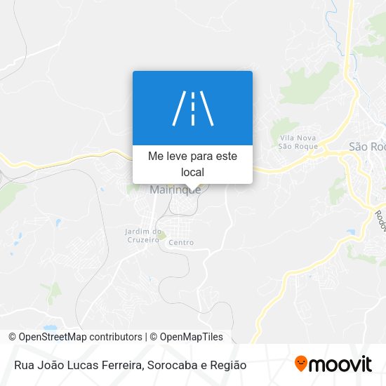 Rua João Lucas Ferreira mapa